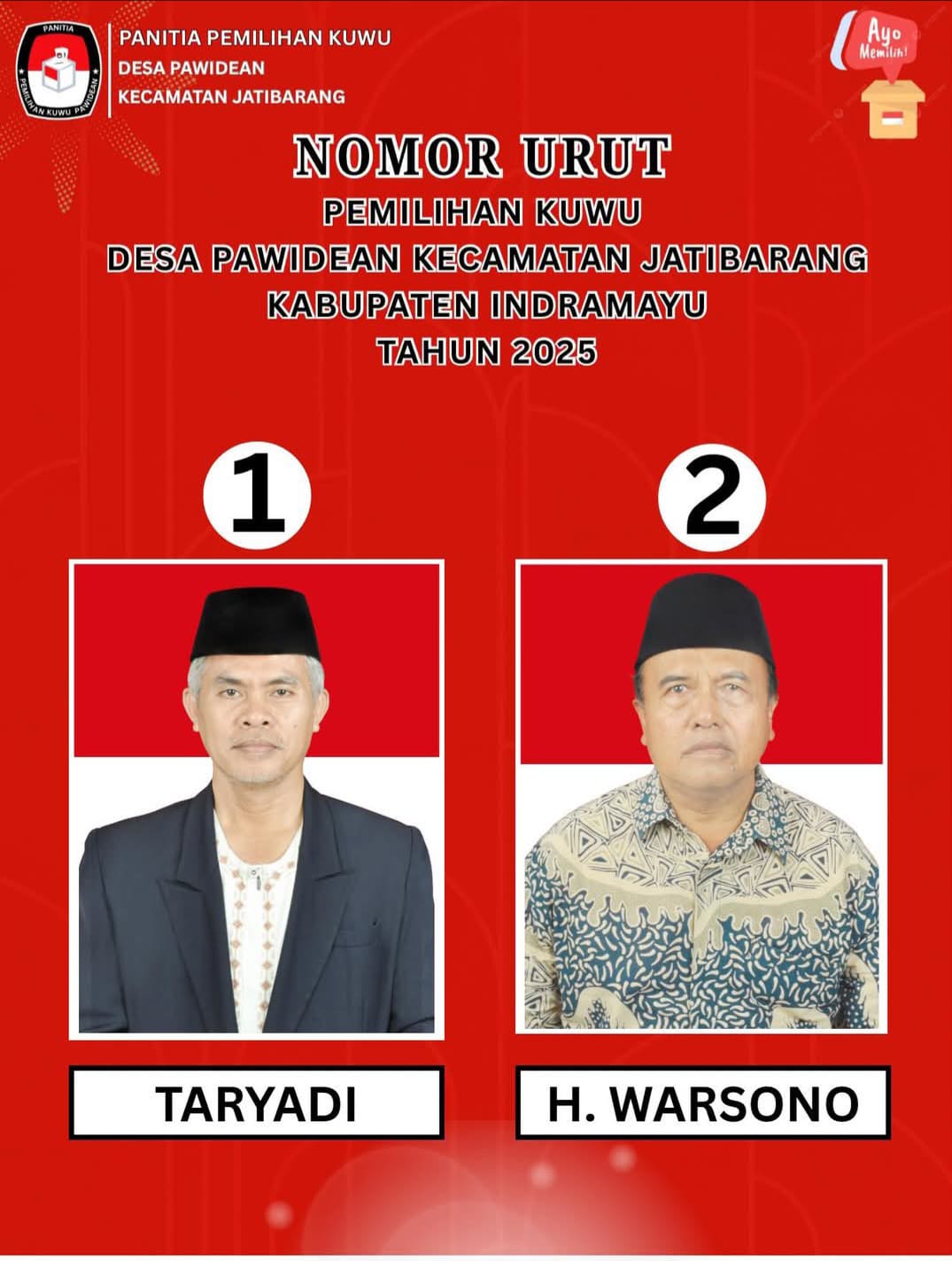 CALON KUWU DESA PAWIDEAN TAHUN 2025